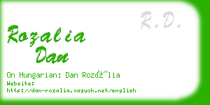 rozalia dan business card